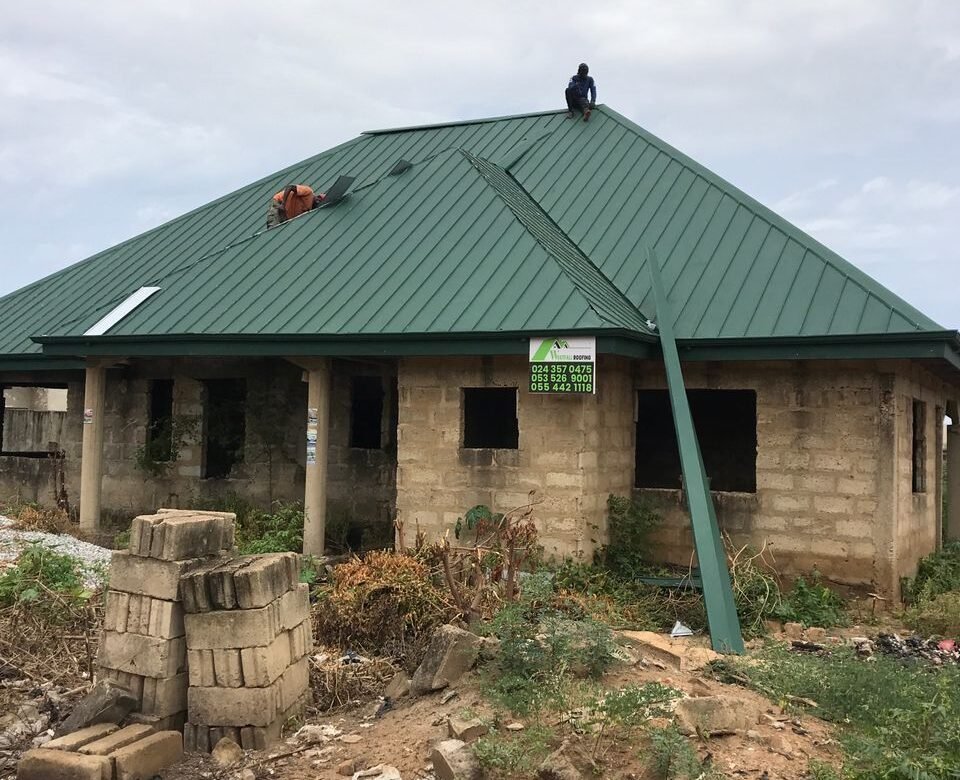 Westfall Roofing team at work